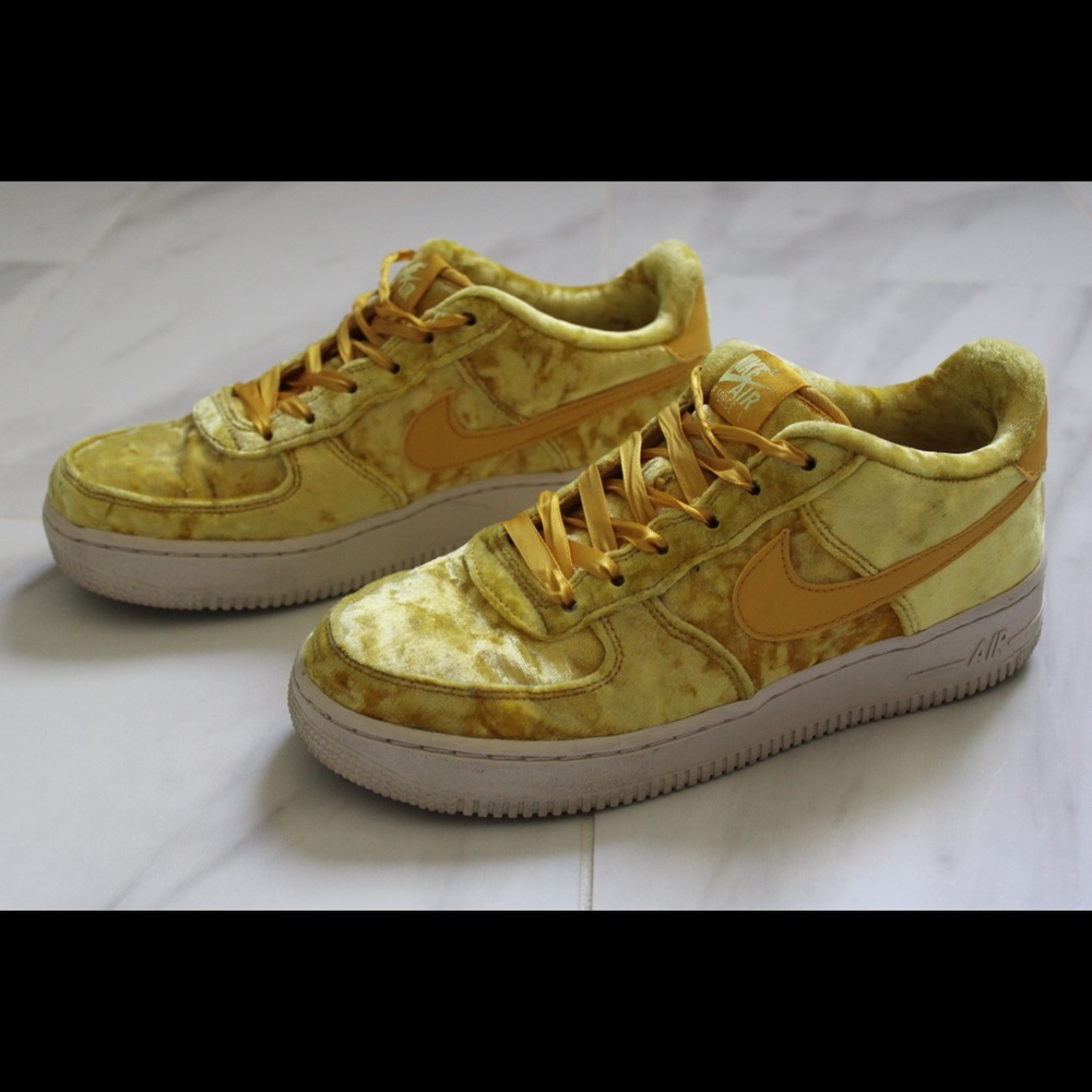 Yellow Velvet Air Force 1